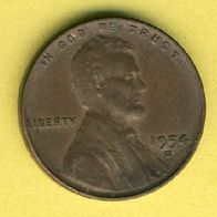 USA 1 Cent 1954 D