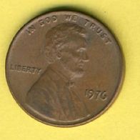 USA 1 Cent 1976