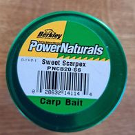 Neu 2 Berkley Power Naturals Sweet Scarpex PNCB20-SS Karpfen Carp Baits Inh: 80g