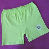 Mädchen Radler Shorts Gr 122 "Girls step in" hellgrün Sport Hose Spielplatz Kita