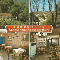 AK Bad Driburg - Sachsenklause auf der Iburg - 4 Motive