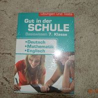 Basiswissen 7. Klasse Deutsch / Mathematik / Englisch Übungen und Tests