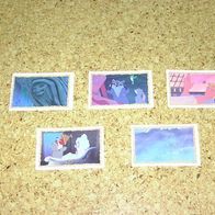 5x PANINI Pocahontas DISNEY Sticker Aufkleber von 1 9 9 5