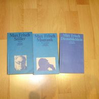 Max Frisch Stiller Montauk Dienstbüchlein 3x TB