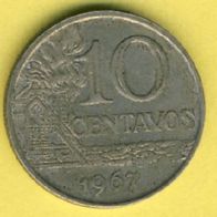 Brasilien 10 Centavos 1967