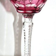 Annahütte Kristall Römer "Traube" goldrubin, Kristall Glas