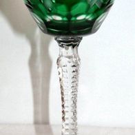 Annahütte Kristall Römer "Traube" smaragdgrün, Kristall Glas