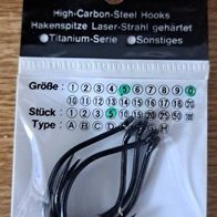 Neu 15 Profi-Blinker Wahnsinnshaken Gr: 5/0 System Öhrhaken Haken Farbe: Schwarz