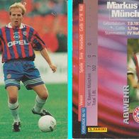 Panini Card Bundesliga Collection 97 Nr. 21 Markus Münch Bayern München