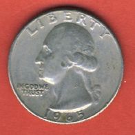 USA 25 Cents 1965