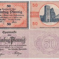 Neumarkt-Notgeld-Schlesien 50 Pf. vom 11.10.1920 und 50Pf. vom 15.06.1919, 2Scheine