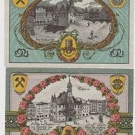 Neurode-Notgeld-Schlesien 50,50 von 1921, 2 verschiedene