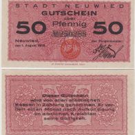 Neuwied-Rhein-Notgeld 50 Pfennig vom 01.08.1919