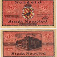 Neuwied-Rhein-Notgeld 50 Pfennig vom 20.10.1919