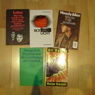 Konvolut: 5 Bücher WoodyAllen Fellini u.a