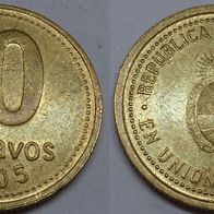 Argentinien 10 Centavos 2005 ## Li9