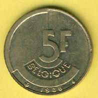 Belgien 5 Francs 1986 Belgique