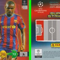 Panini Champions League 2009/10 Eric Abidal FC Barcelona