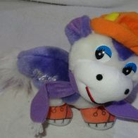 D Plüschtier Milka Lila Kälbchen mit Mütze und Schal Plüschtier 13x7x12 unbespielt