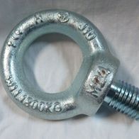 Ringschraube, M24, Kranöse, Augenschraube, verzinkt, C15E, bis 1,8to, neu