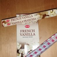 20 HEM Räucherstäbchen französische Vanille French Vanilla Incense Sticks