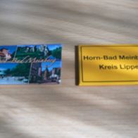 2 verschiedene Magnete Kühlschrankmagnete Horn-Bad Meinberg Neu