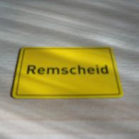 Magnet Kühlschrankmagnet Ortsschild Remscheid Neu