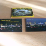 3 verschiedene Magnete Kühlschrankmagnete Signal Iduna Park Borussia Dortmund BVB Neu