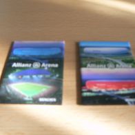 2 verschiedene Magnete Kühlschrankmagnete Allianz Arena München Neu