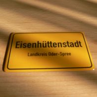Magnet Kühlschrankmagnet Ortsschild Eisenhüttenstadt Neu
