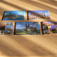 5 verschiedene Magnete Kühlschrankmagnete Magdeburg Neu