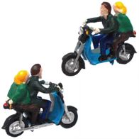 IFA Simson SR50 ´86, Kleinroller, Fahrer, blau, Kleinserie, Ep4, spur-n-model, Spur N