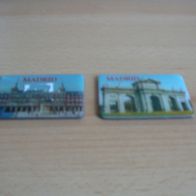 2 verschiedene Magnete Kühlschrankmagnete Madrid Neu
