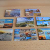 8 verschiedene Magnete Kühlschrankmagnete Ostsee Neu