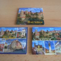3 verschiedene Magnete Kühlschrankmagnete Bautzen Neu