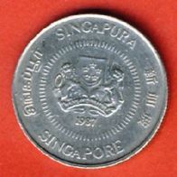 Singapur 10 Cents 1987