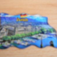 Magnet Kühlschrankmagnet in Flaggenform Zürich Neu