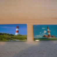 2 Magnete Kühlschrankmagnete Leuchttürme Neu