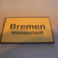 Magnet Kühlschrankmagnet Ortsschild Bremen Neu