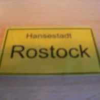 Magnet Kühlschrankmagnet Ortsschild Rostock Neu