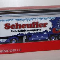 Herpa Scania 164 TL Kühlkoffersattelzug - Scheufler