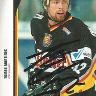 Tomas Martinec - Nationalmannschaft Card - Mannheim, Heilbronn, Iserlohn, Nürnberg