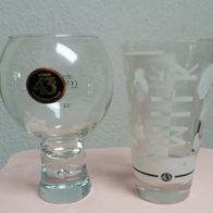 2 verschiedene Gläser Likör 43 *