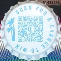 Scan for Chance to Win Corona Cero Bier Brauerei Kronkorken UK 2025 neu in unbenutzt