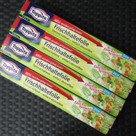 4x Toppits Frischhaltefolie 20 m 32,5 cm Easy-Cut-System selbsthaftend mit Säge