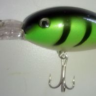 Neu! 6 Spro Wobbler Blinker Spinner F: chwarz/Grün/Weiß Gewicht: 14g Länge: 10cm