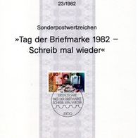 BRD, Ersttagsblatt 23/1982