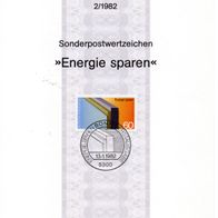 BRD, Ersttagsblatt 02/1982