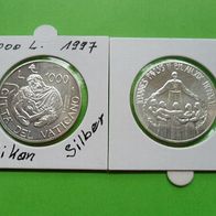 Vatikan 1997 1000 LIRE Silber
