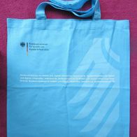 Einkaufs Beutel Bundesadler Bundesministerium Bund Tasche Stoff Jute blau Leinen